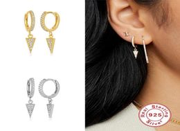 Romad Triangular Pendant Earring For Women 925 Silver Hoop Earrings Fashionable Fine Jewelry Zircon Pendientes Brincos Aretes Hu7618015