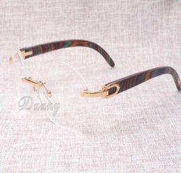 Factory direct highquality round glasses quality goods spectacles 8100903 glasses fashion peacock color wooden glasses Size 5412343448