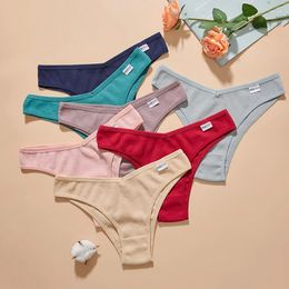 Women's Panties 3PCS/Set Brazilian Underwear Women Waffle Cotton FINETOO Female Briefs Intimates Lingerie S-XL