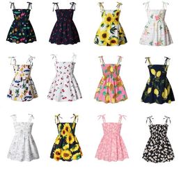 Summer Baby Girl Sweet Outdoor Camisole Dress Cute Chic Casual Base Dress Comfortable Breathable Holiday Style