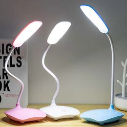 LED Desk Lamp Foldable Touch Table Multifunctional USB Powered Light Nightlight Portable 240508