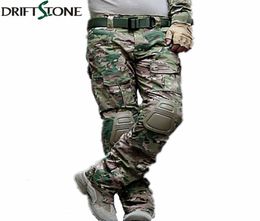 Camouflage Military Tactical Pants Army Military Uniform Trousers Airsoft Paintball Combat Cargo Pants With Knee Pads V1911114695453