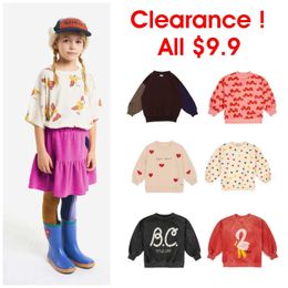 T-shirts Clearance Final Sale Childrens T-shirt Sweatshirt Dress Girl Baby Cartoon Top Childrens T-shirt Fun Childrens ClothingL240509