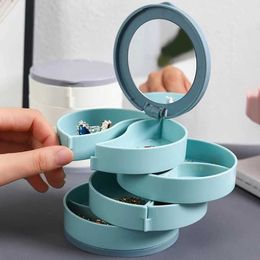 Jewellery Tray Jewellery Stand Holder Display Tray Jewellery Storage Box Multilayer Rotating Plastic Stand Earring Ring Box Cosmetics