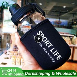 Water Bottles Creative Bottle Glass Drink For Camping Hiking Climbing Sport Portable Drinkware Eco-friendly