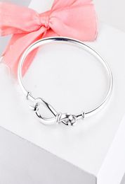 2020 New Mother039 Day Bracelet 100 925 Sterling silver Infinity Knot Bangles Bracelets For Women Fit Beads Charms Diy Jewelry4093698