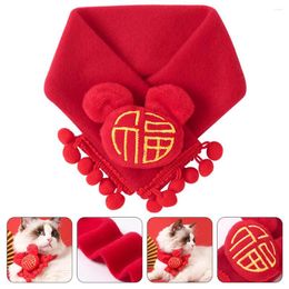 Dog Apparel Cat Scarf Comfortable Pet Gift Winter Hats Handkerchief Christmas Pets Flannel Party Kitten Accessories