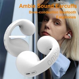 Cell Phone Earphones for Ambie Sound Earcuffs 1 Ear Earring Wireless Bluetooth Auriculares Headset TWS Sport Earbuds 23 2024