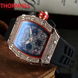 Automatic Clock Gift watch stopwatch rubber silicone mens skeleton dial watches crime premium Famous classic designer Luxury Crystal Di 328n