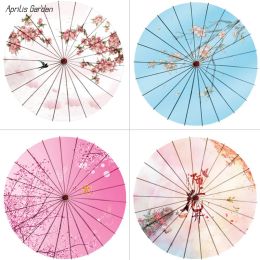 Gear 82cm Chinese Umbrella Japan Classical Oiled Paper Umbrella Suspended Ceiling Anime Umbrella Vintage KWAYi Paraguas Parasol