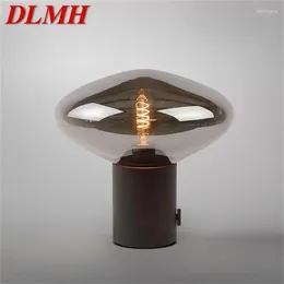 Table Lamps DLMH Nordic Contemporary Lamp Simple Black Glass Desk Light LED Home Decor Bedside Parlour