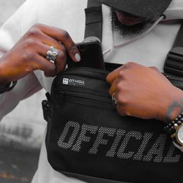 New-Chest Bag for Men Letter Printing Vest Functional Streetwear Bag Purse Punck Style Backpack Phone Hip Waist Bags 2019 Chest Rig T20 176E