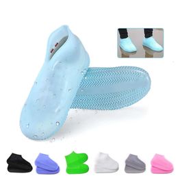 Gel Rain Silicone Cover Waterproof Shoes Covers Reusable Rubber Elasticity Overshoes Non-slip Unisex Wear-Resistant Recyclable s