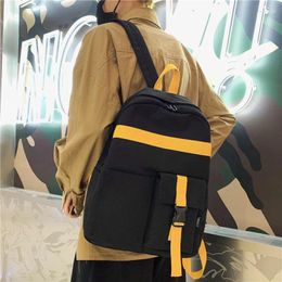 Backpack Large Capacity Ladies Solid Colour Shoulder Bag Fashion School Suitable For Female Student