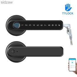 Smart Lock TTLock mobile remote control intelligent biometric fingerprint password single bolt lock for indoor metal doors WX