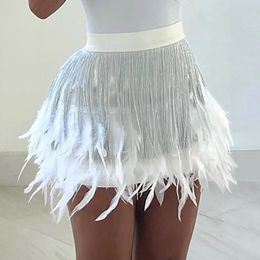 Skirts Sequin Midi Summer For Women 2024 Skirt Black White Tutu Girls Women'S Clothing Faldas Para Mujeres