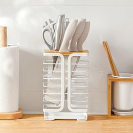 NEW Kitchen Knife Holder Stainless Steel Mesh Metal Utility Paring Cleaver Knife Block Organizer Multipurpose Knife Rack Accessoriesmetal knife rack storage