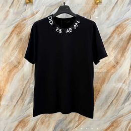 Mens T-shirt Female Designer of High Quality Fabric Short Sleeved Quick Dry Anti-wrinkle Neutral 003 W4SX