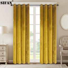 High Shading Velvet Blackout Curtain For Bedroom Insulating Modern Style Windows Living Room Curtain Home Decoration Custom Made 240508