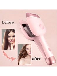 32mm Hair Curler Ceramic Curling Iron Big Wave Deep Wavy Splint Egg Rolls Electric Fast Automatic Plate Styling Tools 240428