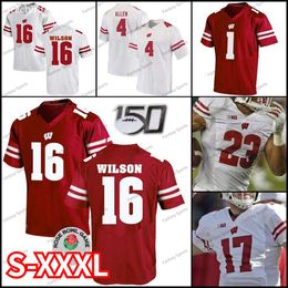 Custom Wisconsin Badgers Football Jersey 23 Jonathan Taylor 56 Zack Baun 99 J.J Watt 25 Mein Gordon 87 Quintez Cephus ed College Men Women Youth Kids Boys