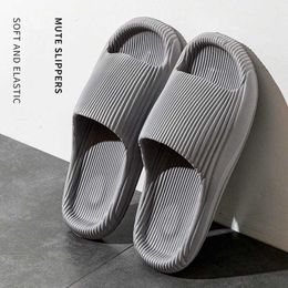 Slippers 2024 EVA Women Man Summer Beach Sandals Light Bathroom Home Non Slip Floor Flat Shoes H240509