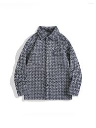 Men's Jackets Men And Women Small Fragrance Style Duffle Woven Lapel Jacket Trendy Brand Korean Casual Loose Versatile Couple Shirt