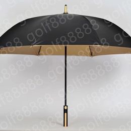 On-Course Umbrella Golf designer umbrella Stock full Fibre umbrella gold rubber golf advertising umbrella large 27 inches plus logo long handle gift umbrella