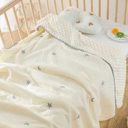 Towels Robes Breathable Cotton Swaddle Blanket Sleeping Quilts Cosy Blanket Baby Wrap Blanket Towel for Infant Great Shower Gift Dropship