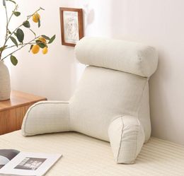 CushionDecorative Pillow Swing Chair Backrest Cotton Linen Sofa Cushions Bed Rest Lounger Reading Waist Cushion Washable6361779