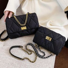 Bag Chain Designer Luxury Women's Female 2024 Winter Small Crossbody Shoulder Quilted Handbags And Purses