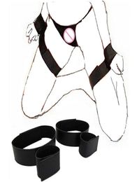 yutong Adult Slave BDSM Bondage Nylon Hand Handcuff nature Toys For Woman Couples Fetish Cuffs Thigh Restraint Strap y Products5843338