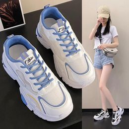 Casual Shoes 2024 Women's Autumn Dad Thick Sole Sports Student Breathable Soft Running