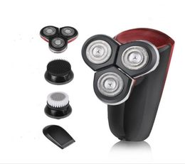 4 in 1 washable beard trimmer bareheaded man grooming kit 3D electric razor skull head shaver self shaven head haircut machine6754330