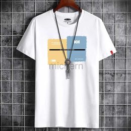 Men's T-Shirts 2021 Summer Mens Anime T-shirt White Large Graphic Retro T-shirt Anime Harajuku Comic S-6XL d240509