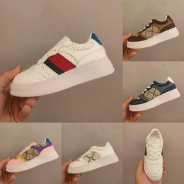 Kids Shoes Children Preschool Toddler PS Athletic Designer Sneakers Famous Brand Kid Casual Trainers Girl Tod Chaussures Black White Brown Pink Child Outdoor Shoe