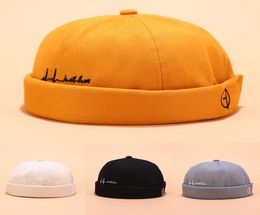 Hats For Skullcap Men Beanie Hat Winter Retro Brimless Baggy Melon Cap Cuff Docker Fisherman Beanies Hats For Men a011791474