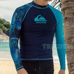 Women's Swimwear Men Rash Guard Diving Suit Long Sleeve Swim Floatsuit Beach Tops UV Prevent Jellyfish UPF 50 Surfing Wear Skating