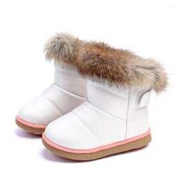 Boots 2024 Arrival Baby Shoes Winter Warm Snow Cotton Boys Girls Child Leather Martinas Boot Casual