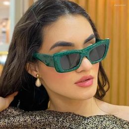 Sunglasses Fashion Square Women Vintage Dark Green Sun Glasses Female Clear Lens Gafas Lentes De Sol