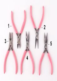 Cute Pink Colour Handle Antislip Splicing and Fixing Jewellery Pliers Tools Equipment Kit for DIY Jewelery Accessory Design8981956