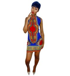 Whole 2016 New Summer plus size African Print Dashiki dress for women dresses africa clothing traditional Ladies dress fashio9091274