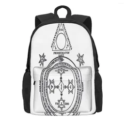 Backpack Solomon Circle Goetia Black N White Backpacks Men's Bags For Women Back Bag Men Youth Women's