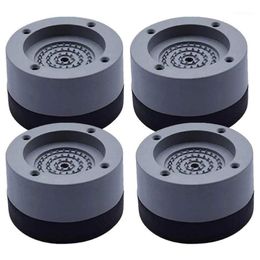 4pcs Washing Machine Anti-slip -absorbing Rubber Pad Universal Refrigerator Furniture Heightened Base1 239U