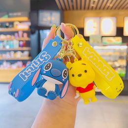 Fashion Cartoon Movie Character Keychain Rubber And Key Ring For Backpack Jewellery Keychain 53028