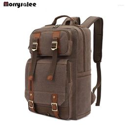 Backpack Men's Shoulders Bag Men Canvas High Quality Europe Large Sport Belt Decoration Zipper 36-55 Litre