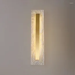 Wall Lamps Simple Marble Square Lightings Bedroom Dining Room Study Home Appliance Decorative Decor Nordic Lights