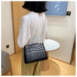 Bag Women's Double Chain Available In All Seasons Stone Casual Fashion Single Shoulder Handbag Mini Sturdy And Comfortable