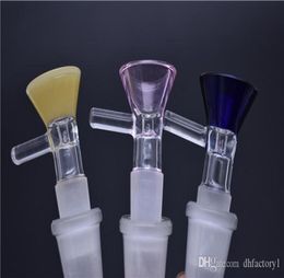 amber green pink colorful 14mm or 188mm male Pinch Bowl with Handle Direct Inject Snapper 145mm 19mm male bong Bowl7186038