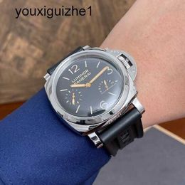 Top Wrist Watch Panerai Mens LUMINOR Series 47mm Diameter Manual Mechanical Leisure Business Watch PAM00423 Precision Steel 47mm Watch